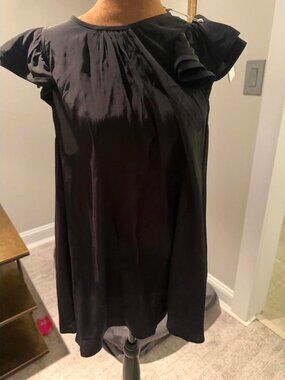 NWT Zimmermann Black Silk Blend Frilled Tank Size 12